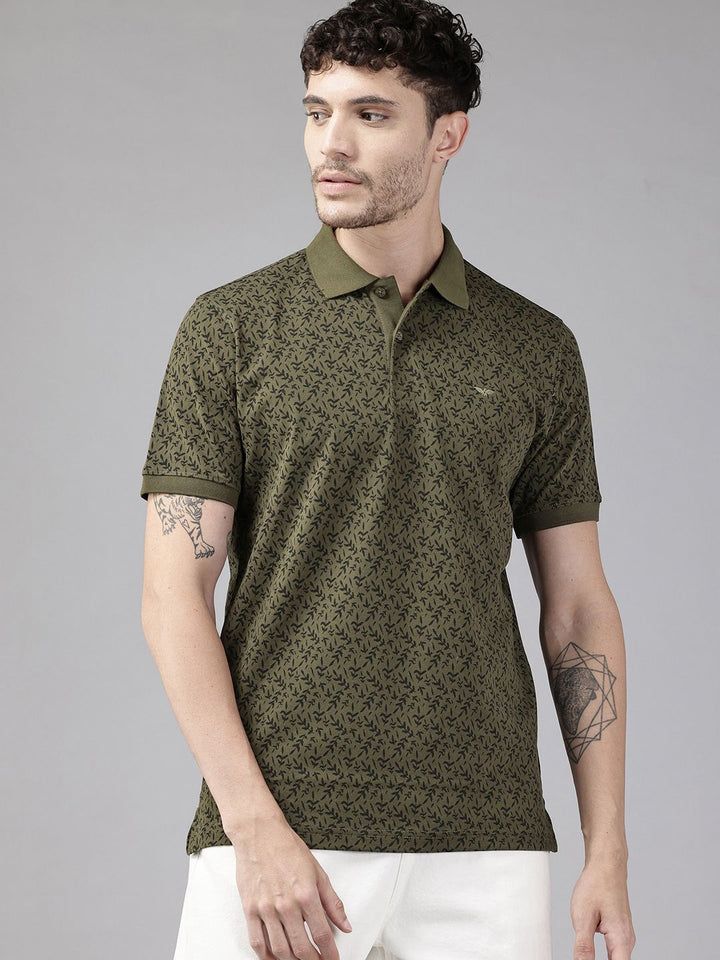 Park Avenue Conversational Printed Polo Collar T-shirt