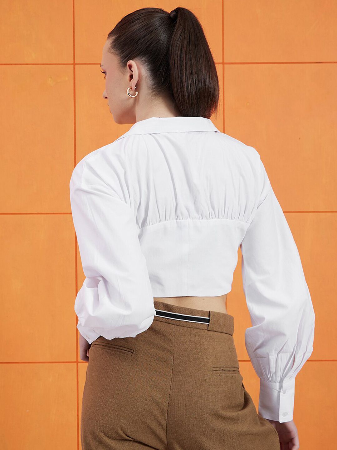 STREET 9 Long Sleeves Cotton Shirt Style Top