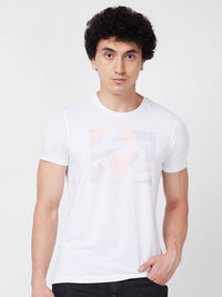 SPYKAR Graphic Printed Round Neck Slim Fit Cotton T-shirt