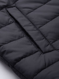 Being Human Men Navy Blue Brand Logo Lightweight Padded Jacket