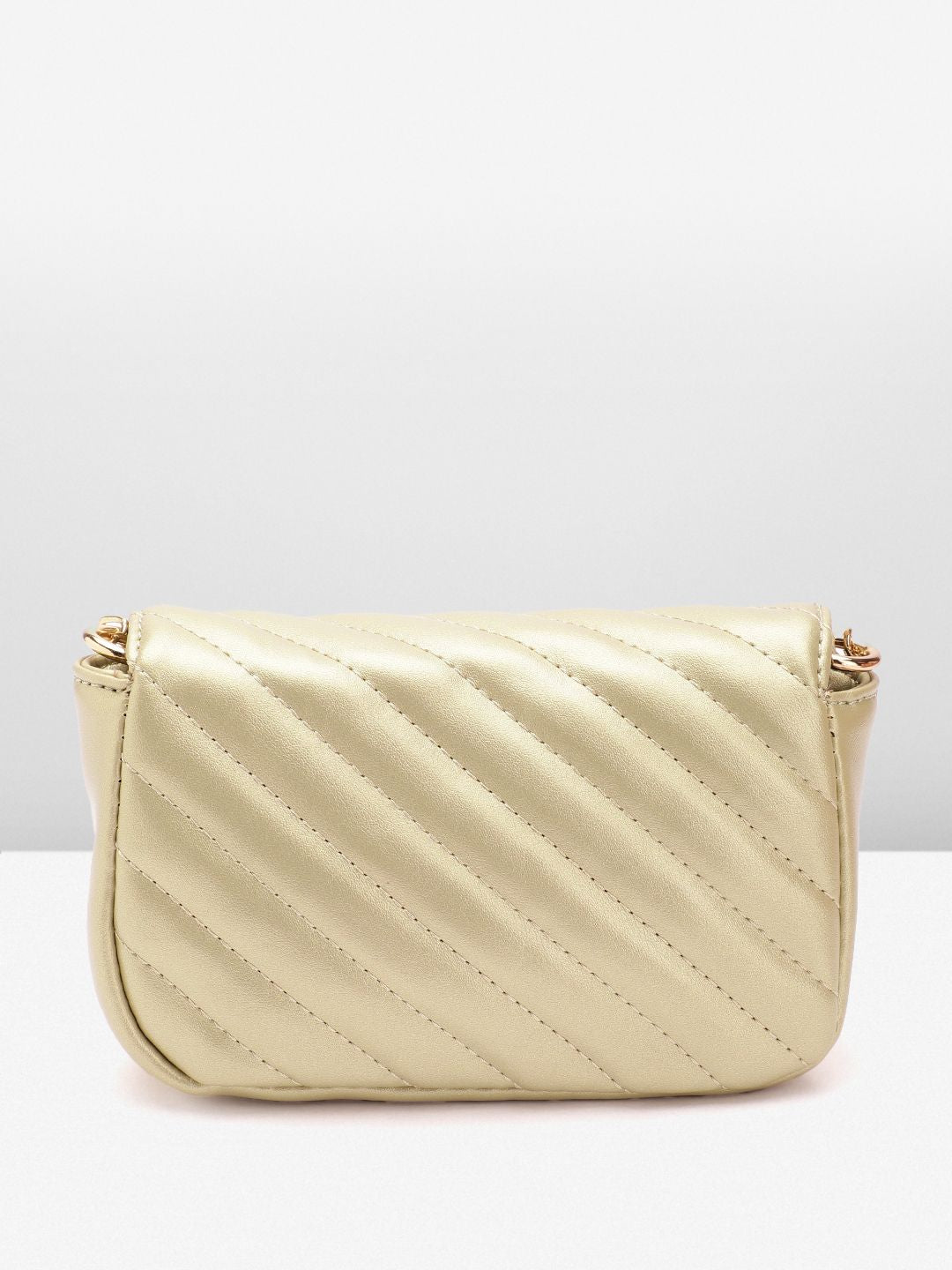 Lino Perros Structured Sling Bag with Quilted Detail