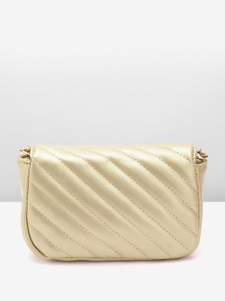 Lino Perros Structured Sling Bag with Quilted Detail