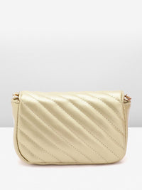Lino Perros Structured Sling Bag with Quilted Detail