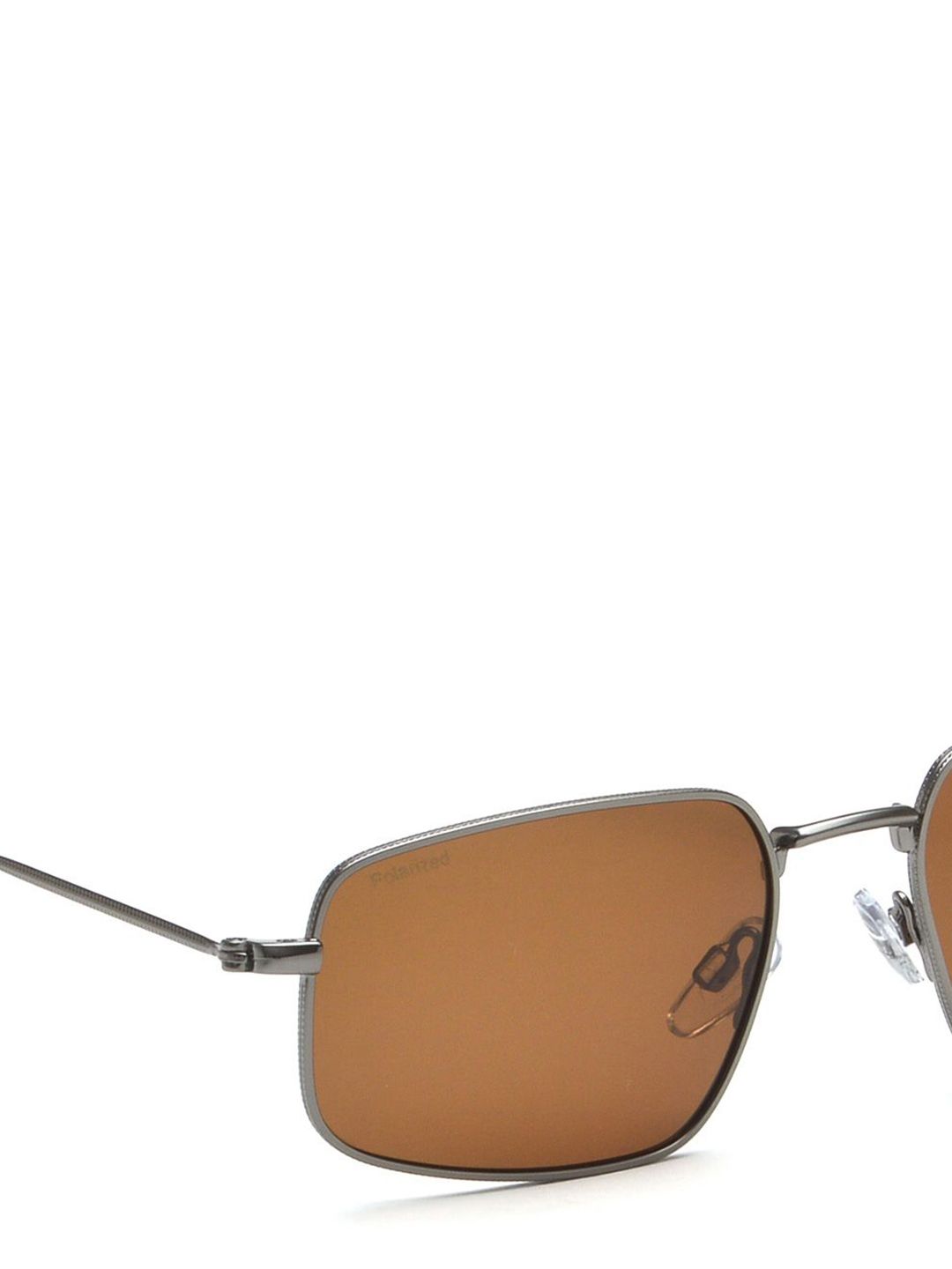 Idee Men Sectangle Sunglasses dengan lensa lensa terpolarisasi dan UV IDS3097C3PSG