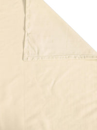 KLOTTHE Cream-Coloured Striped 210 TC King Bedsheet with 2 Pillow Covers