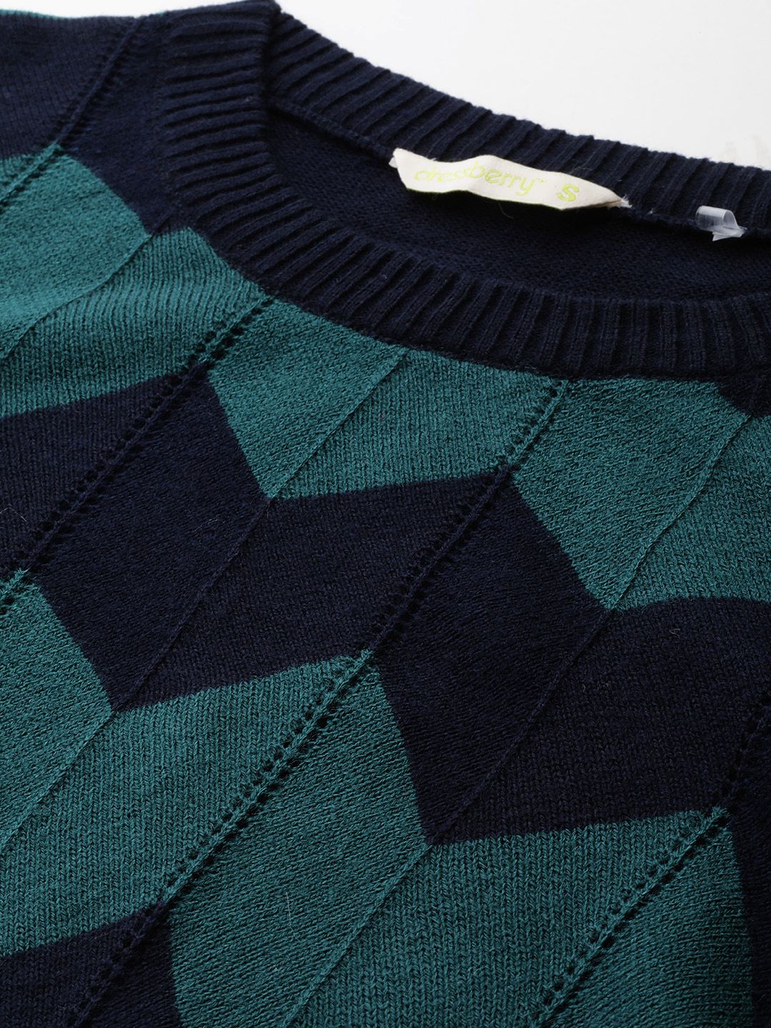 DressBerry Chevron Printed Acrylic Pullover