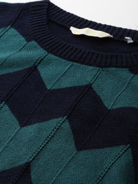 DressBerry Chevron Printed Acrylic Pullover