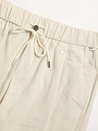 THE BEAR HOUSE Men Relaxed Loose Fit Corduroy Cotton Pleated Regular Trousers