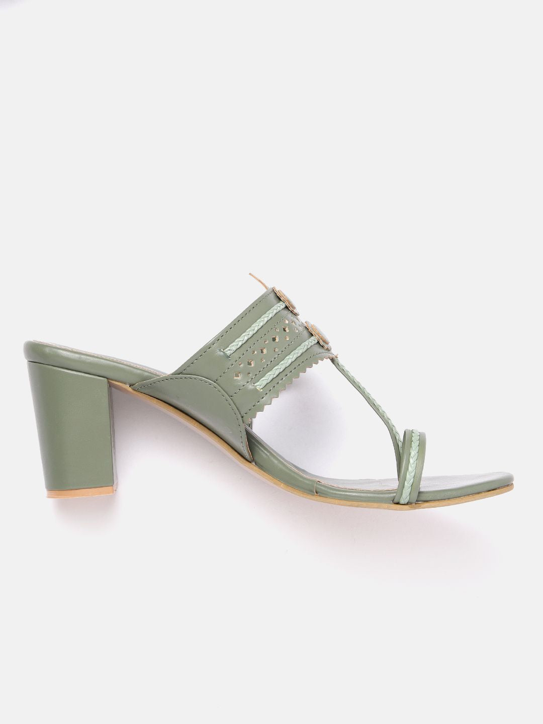Anouk Woven Ethnic Block Heels