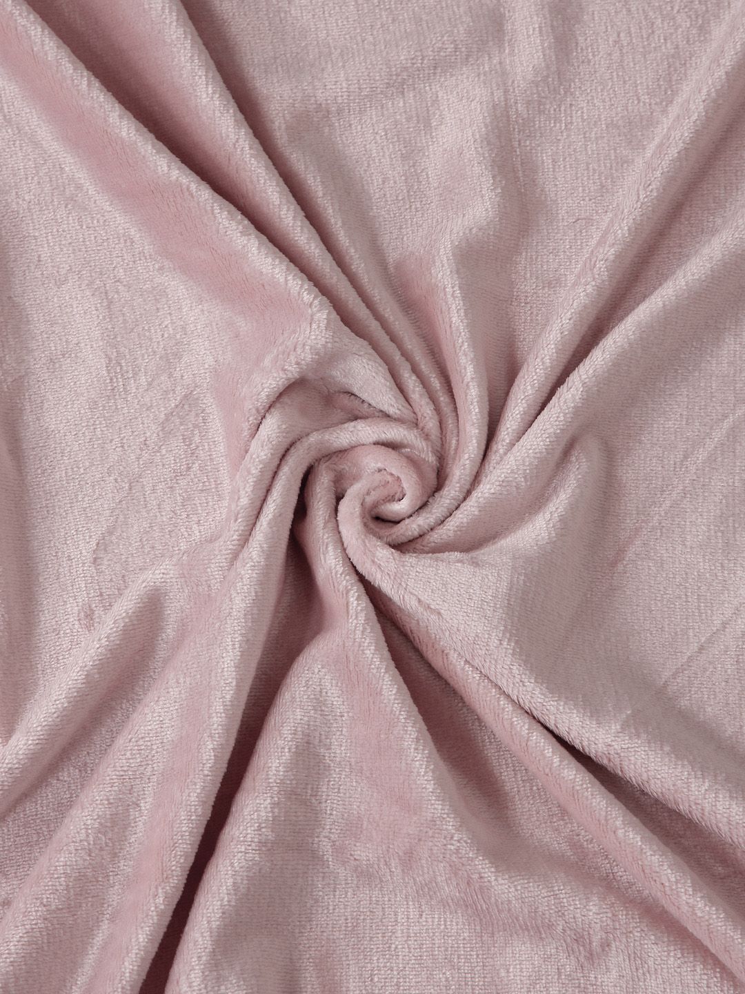 KLOTTHE Pink 300 TC Woolen King Bedsheet with 2 Pillow Covers