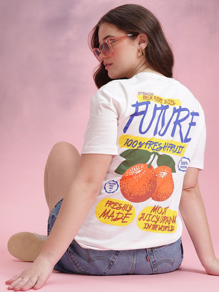 DressBerry Graphic Printed Pure Cotton T-shirt