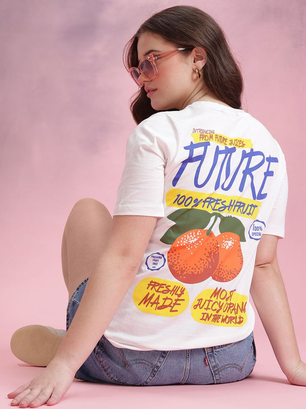 DressBerry Graphic Printed Pure Cotton T-shirt
