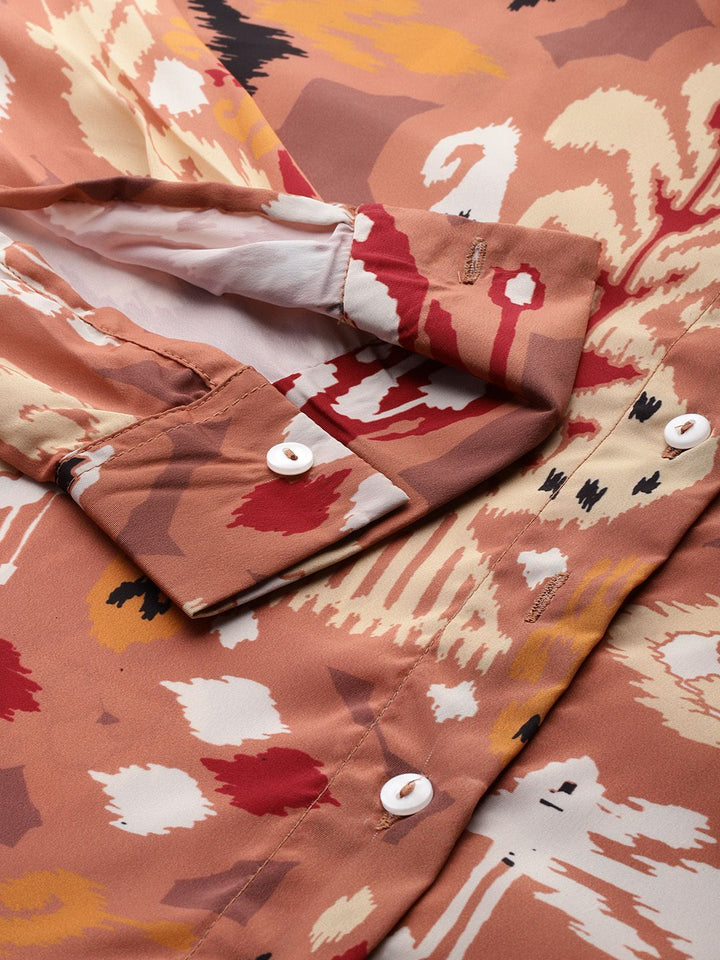 DressBerry Ethnic Motif Printed Casual Shirt