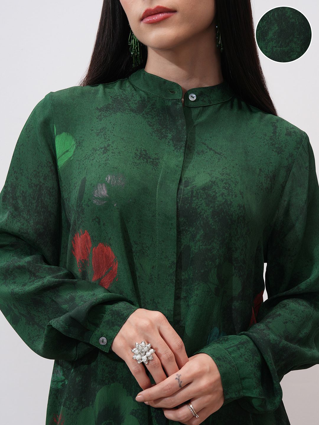 Vishudh Women Floral Opaque Printed Casual Shirt