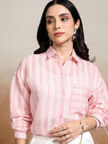 Tokyo Talkies Women Opaque Striped Casual Shirt