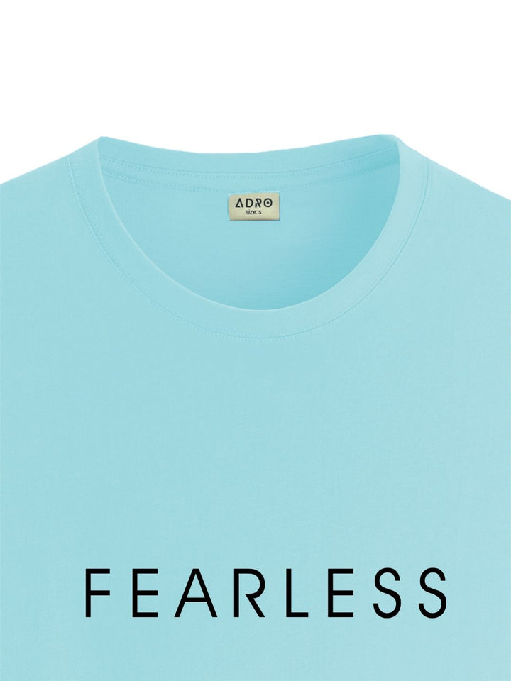 ADRO Men Typography Printed Raw Edge T-shirt