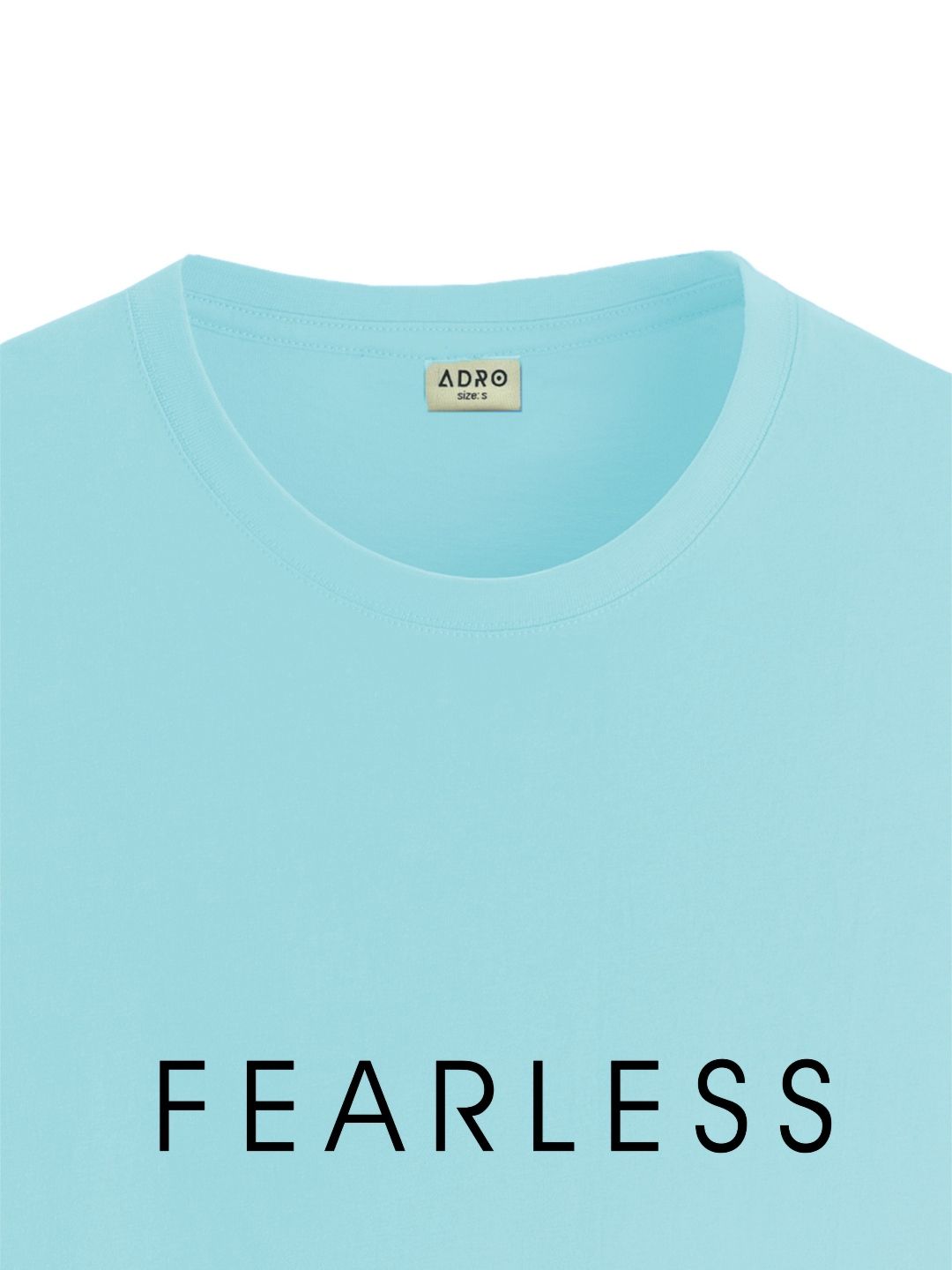 ADRO Men Typography Printed Raw Edge T-shirt
