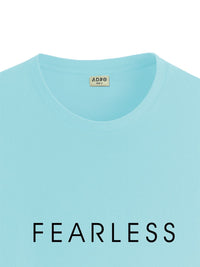 ADRO Men Typography Printed Raw Edge T-shirt