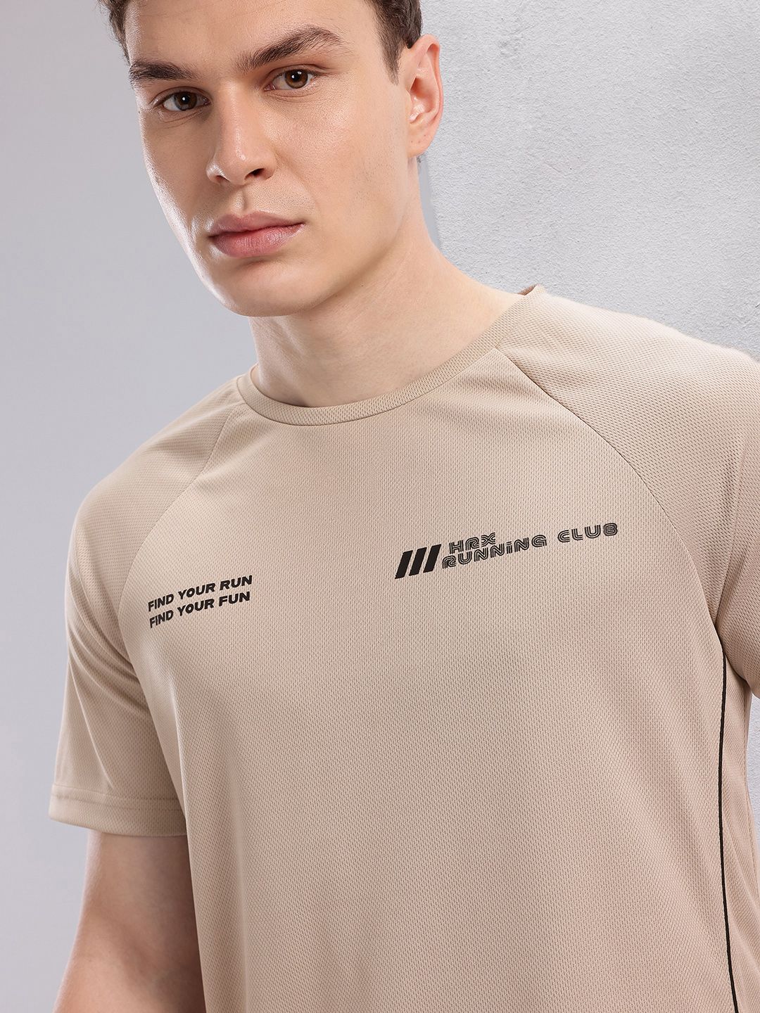 HRX by Hrithik Roshan Typography Print Rapid-Dry Running T-shirt