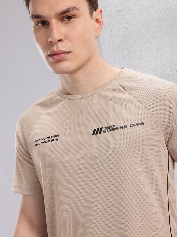 HRX by Hrithik Roshan Typography Print Rapid-Dry Running T-shirt