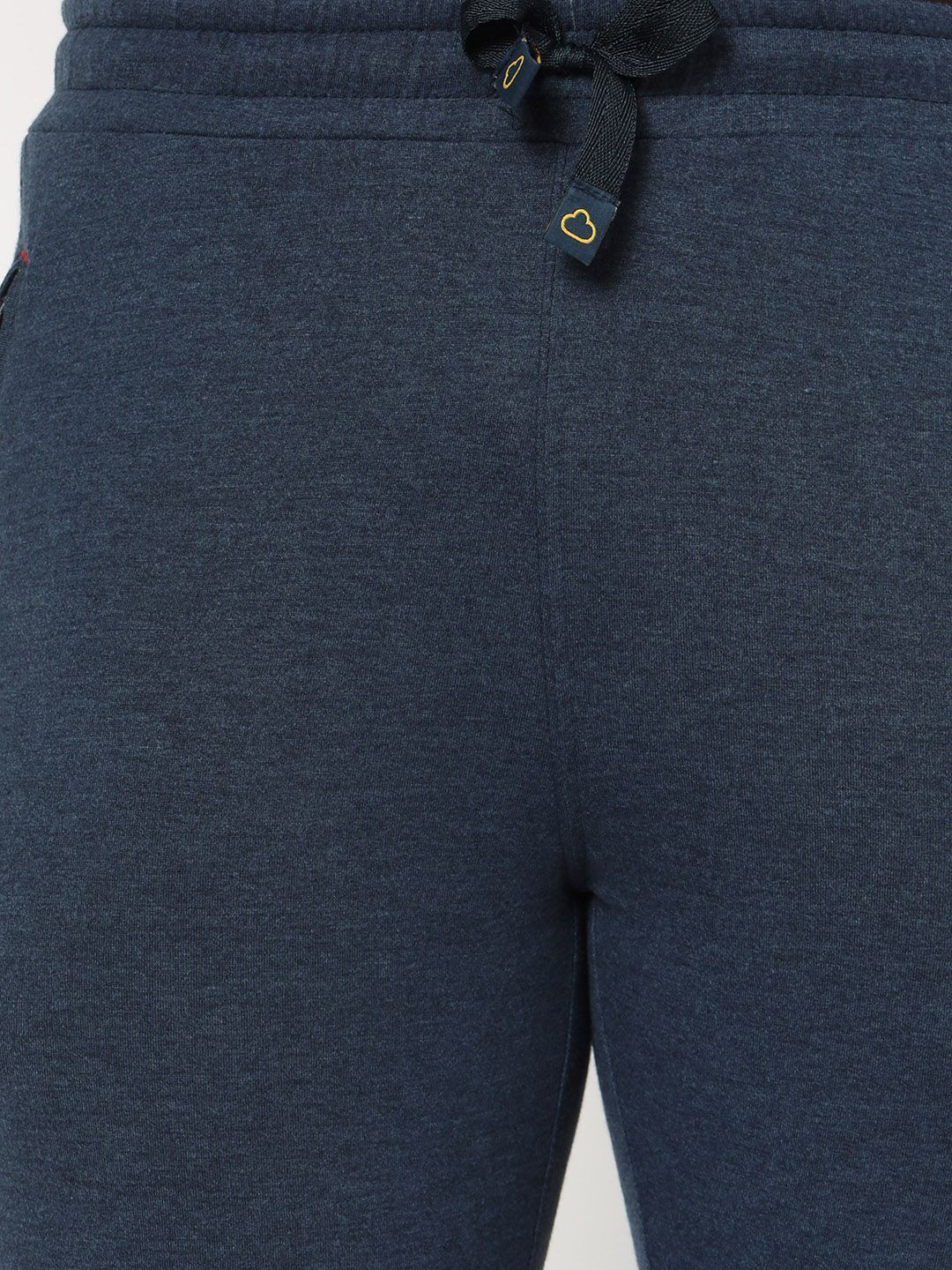 Sweet Dreams Men Navy Blue Mid Rise Cotton Lounge Joggers