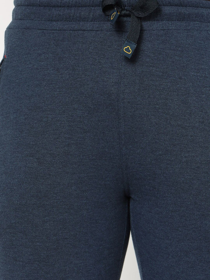 Sweet Dreams Men Navy Blue Mid Rise Cotton Lounge Joggers