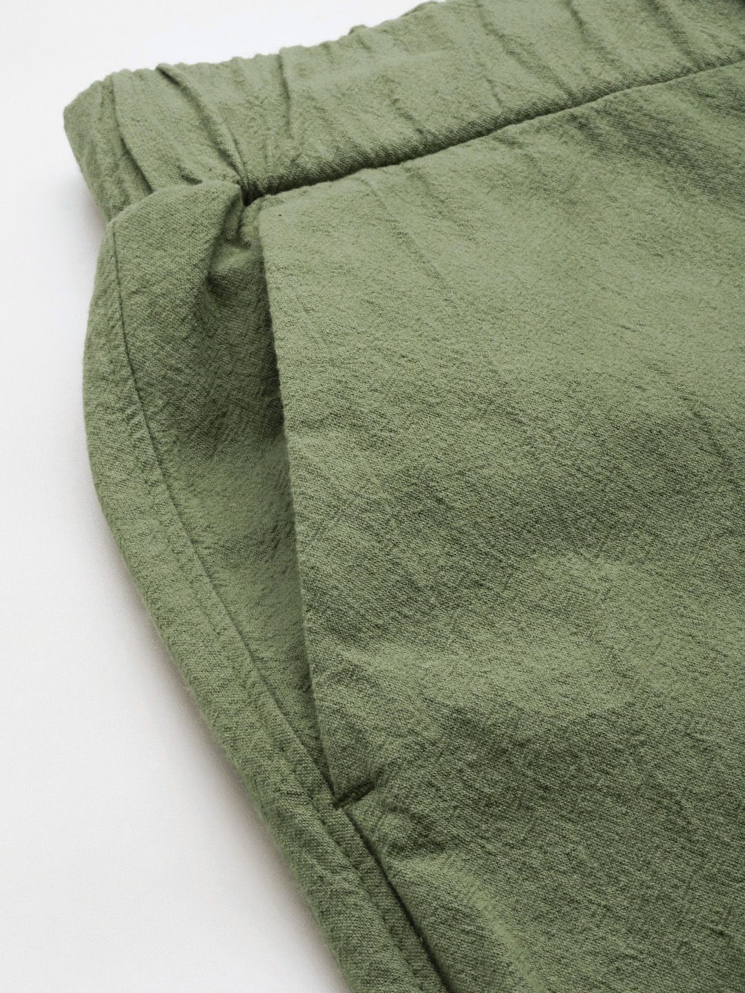 Mr Bowerbird Men Solid Mid-Rise Pure Cotton Regular Trousers