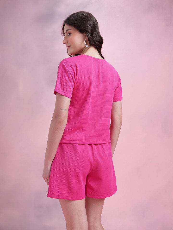 DressBerry Waffle Knit Textured Co-Ord Set