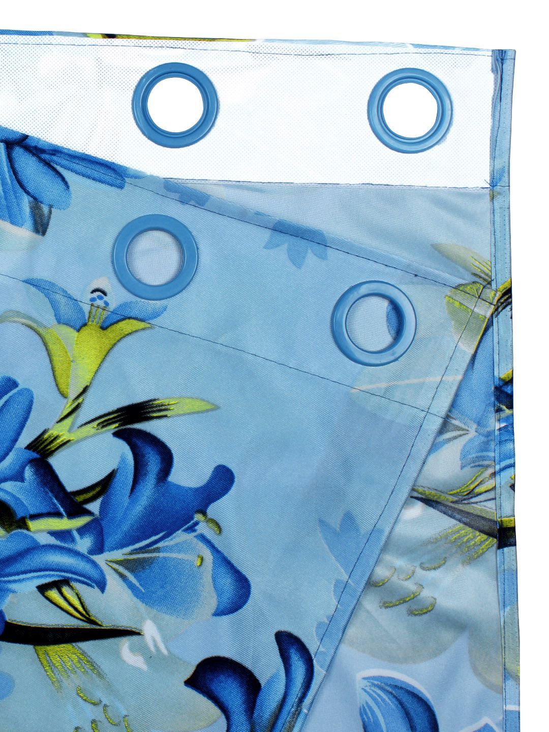 Story@home Blue & Green 2 Pieces Floral Door Curtain