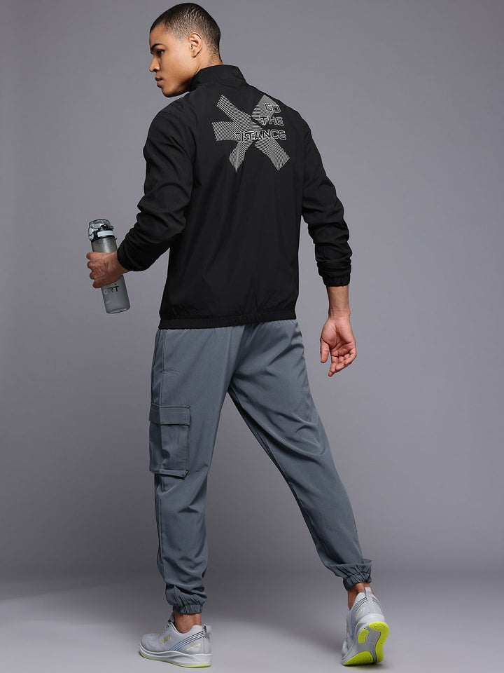 HRX by Hrithik Roshan Brand Logo Print Running Jacket