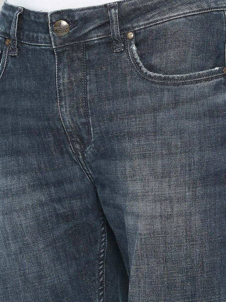 Menjadi Lelaki Manusia Cahaya Pudar Mid-Rise Comfort Skinny Fit seluar jeans