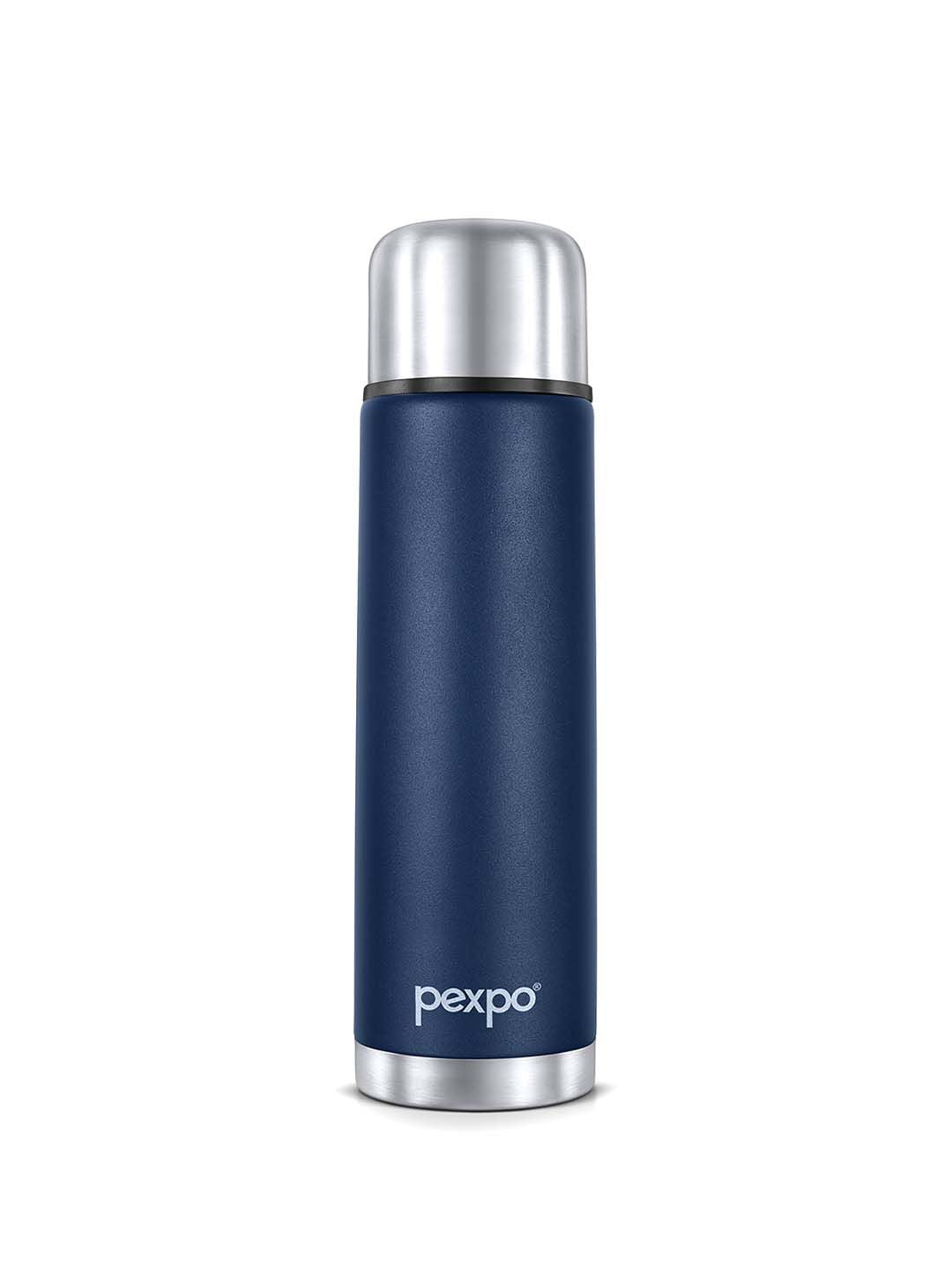 Pexpo Flamingo Blue ISI Certified Thermosteel Hot & Cold Insulated Water Bottle 1L