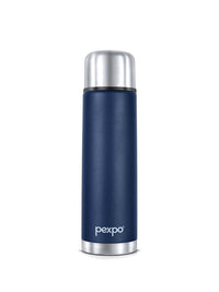 Pexpo Flamingo Blue ISI Certified Thermosteel Hot & Cold Insulated Water Bottle 1L