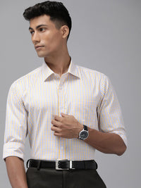 Park Avenue Slim Fit Checked Formal Shirt
