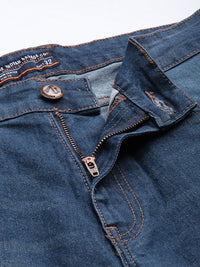 The Indian Garage Co Men Blue Slim Fit Light Fade Stretchable Jeans