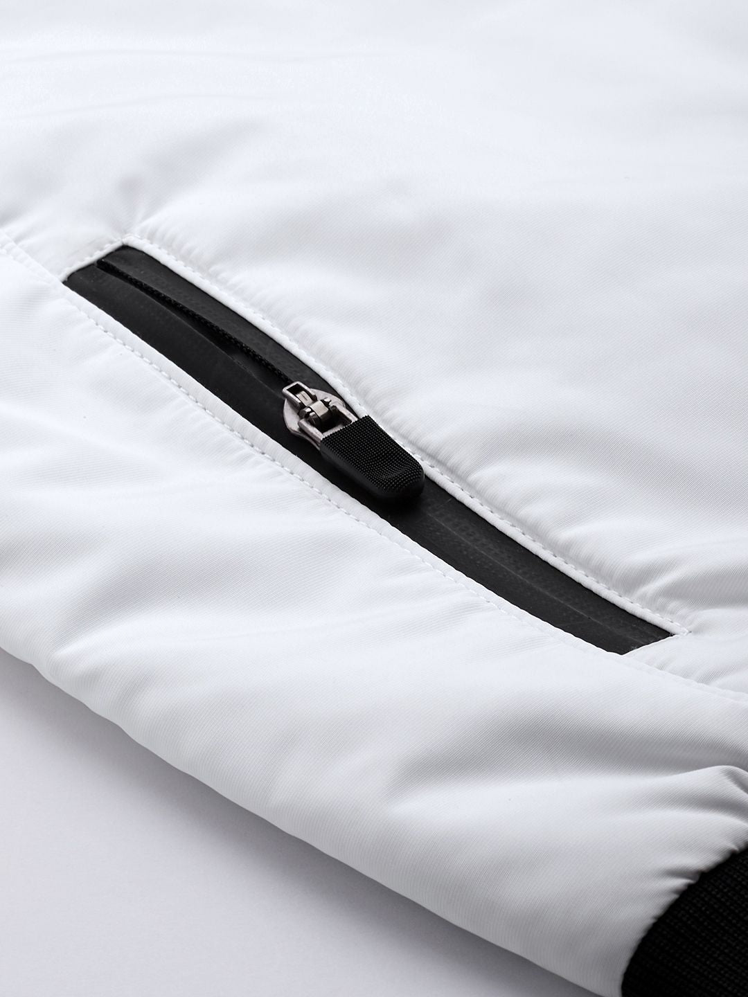 The Indian Garage Co Men Slim Fit Zip-Front Bomber Jacket with Zip Pockets