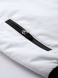 The Indian Garage Co Men Slim Fit Zip-Front Bomber Jacket with Zip Pockets