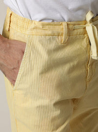 RARE RABBIT Men Monter Drawstring Slim Fit Pure Cotton Trouser