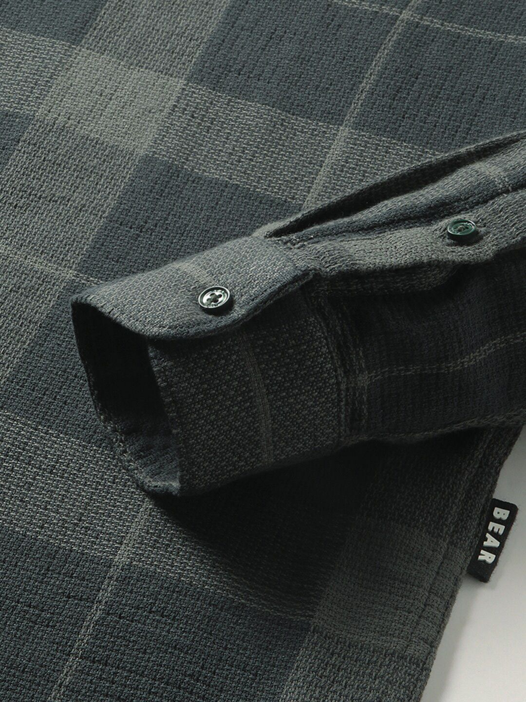 THE BEAR HOUSE Slim Fit Opaque Checked Cotton Casual Shirt