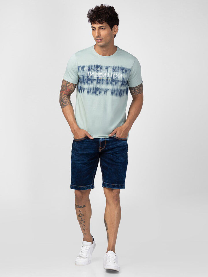 SPYKAR Men Typography Printed Slim Fit T-shirt