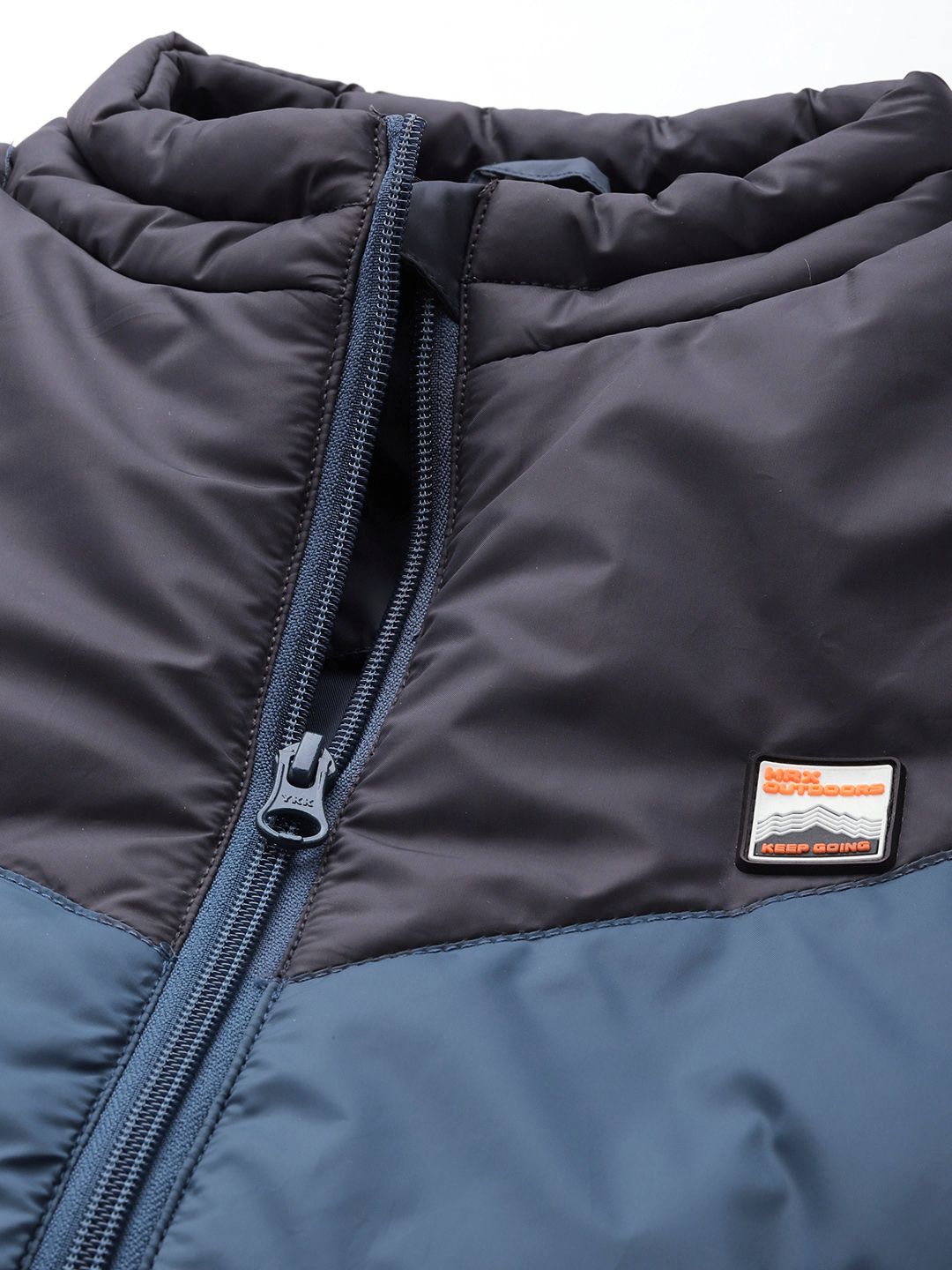 HRX by Hrithik Roshan Naturetherapy Rapid Dry Colourblocked Outdoor Padded Jacket