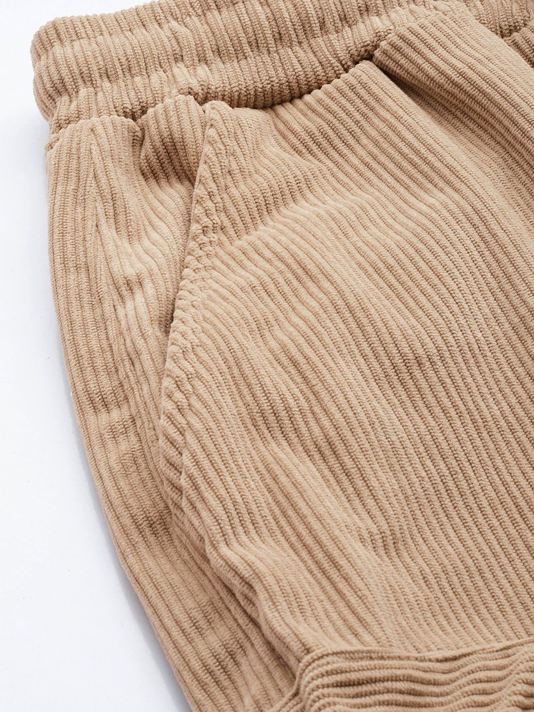 The Indian Garage Co. Men Drop Crotch Loose Fit Corduroy Joggers