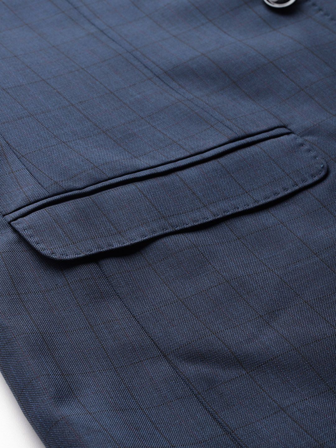 Park Avenue Checked Slim Fit 2 Piece Formal Suit
