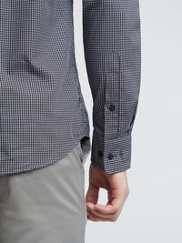 Park Avenue Pure Cotton Slim Fit Micro Checked Formal Shirt