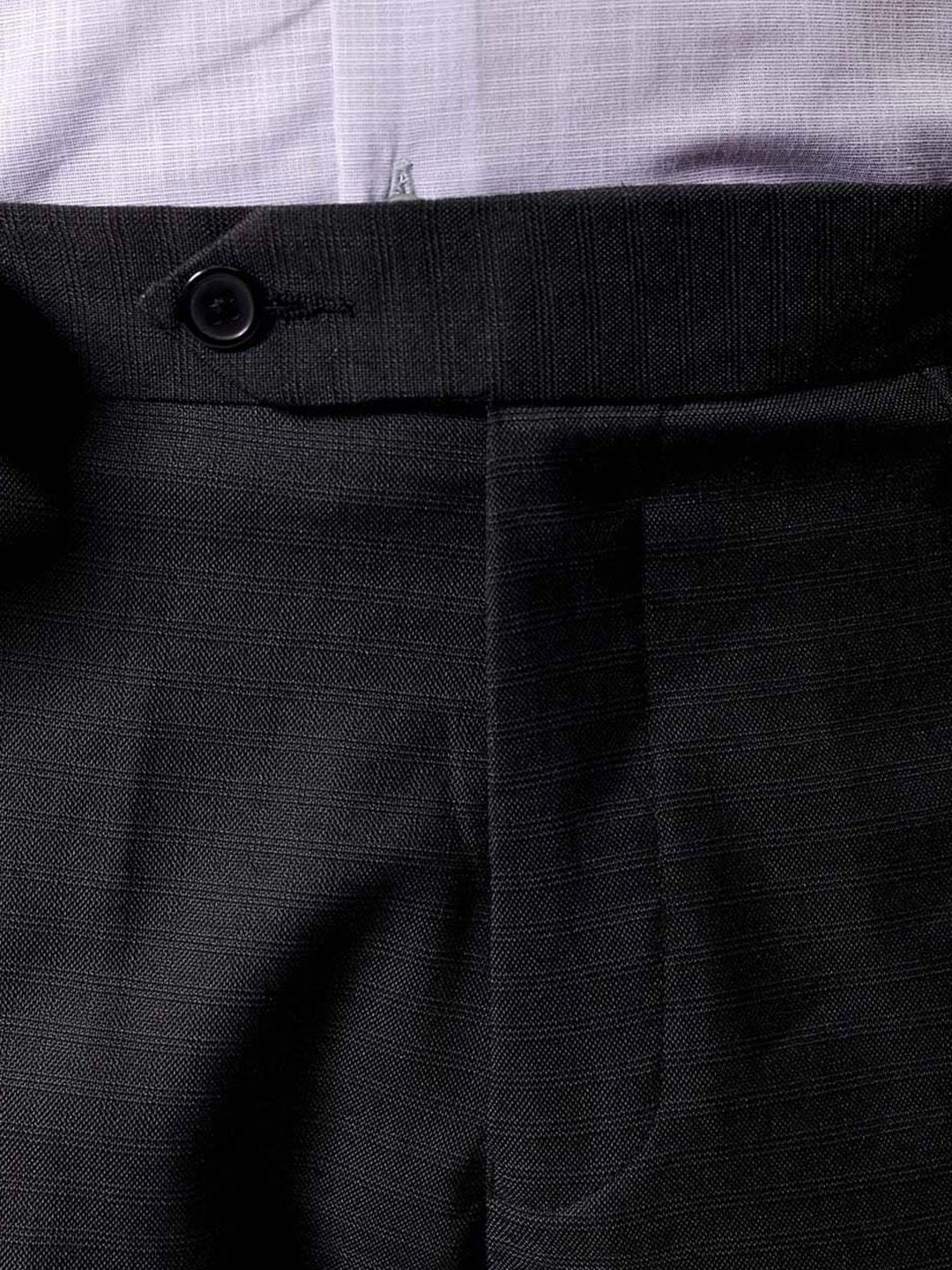 The Indian Garage Co. X Luxe Men Self-Checked Slim Fit Formal Trousers