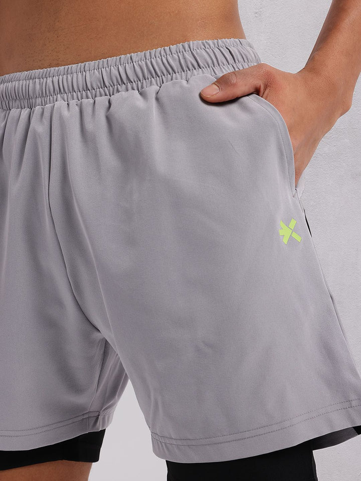 HRX by Hrithik Roshan Men Running Shorts with Attached Inner
