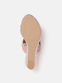 House of Pataudi Embellished Detailed Wedges