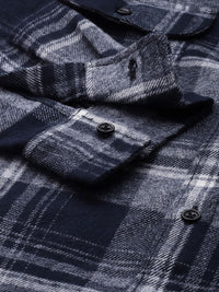 The Indian Garage Co Pure Cotton Slim Fit Checked Casual Shirt