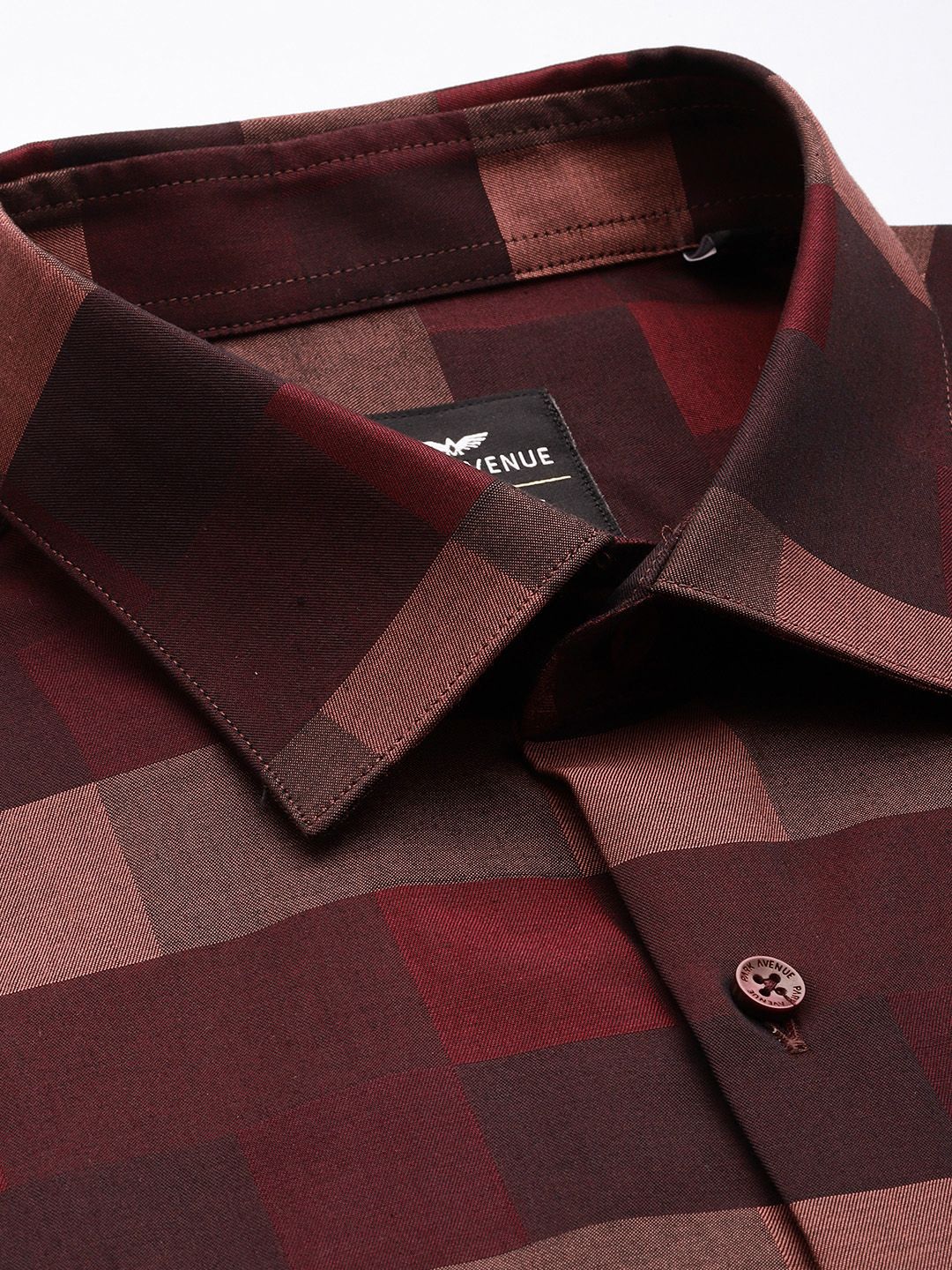 Park Avenue Pure Cotton Slim Fit Checked Formal Shirt