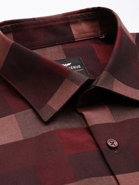 Park Avenue Pure Cotton Slim Fit Checked Formal Shirt